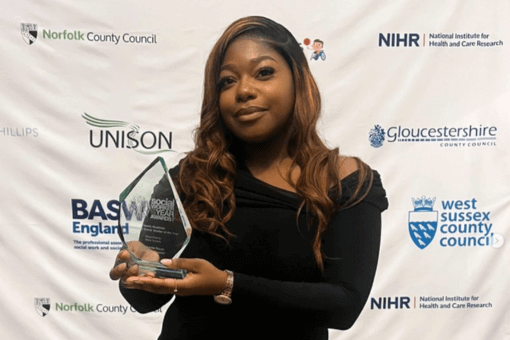 Lashonte Royal, award winning children's newly qualified social worker